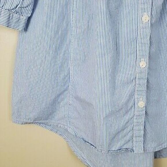Anthropologie Odille Striped Cotton Blouse - Picture 9 of 15